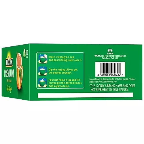 TATA TEA Premium Tea Bags (100 Dips x Pack of 2)