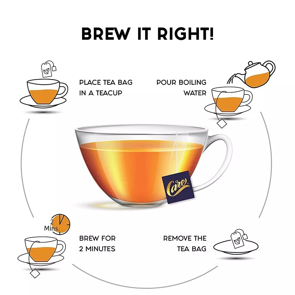 Care By Ban Ashwagandha Spiced Green Tea Low Caffeine Teabags for Improve Immunity Power or Weight Loss, (Pack of 100 Pcs)