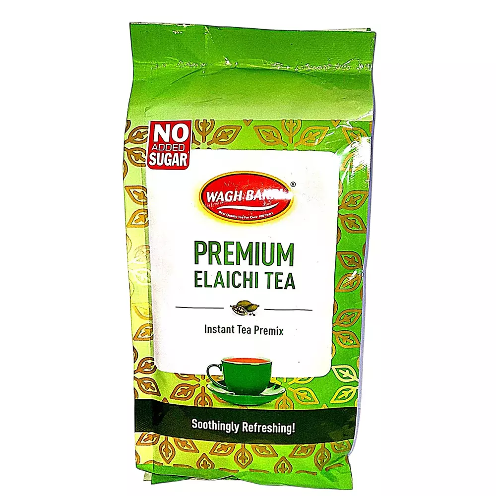 Wagh Bakri 1 Kg Premium Elaichi Tea Premix No Added Sugar for Hotel, Home and Office (Pack of 2)