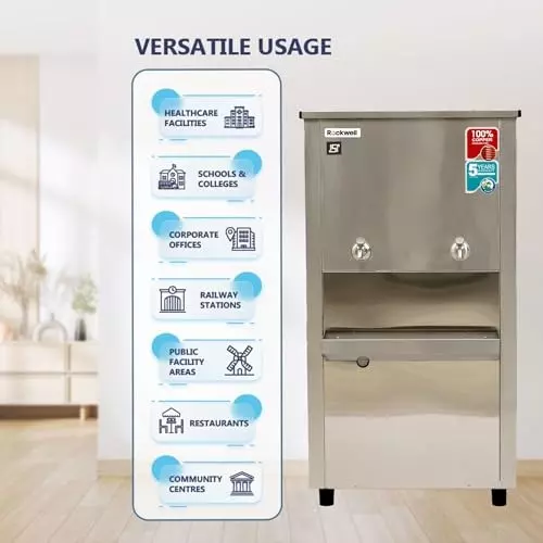 Rockwell 80 L Stainless Steel Water Cooler, RWCSS4080