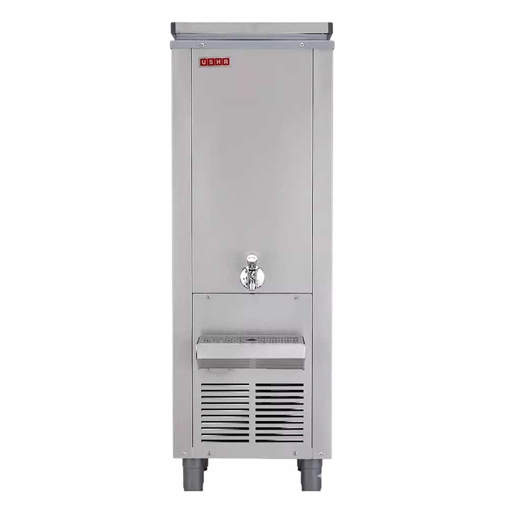 Usha Water Cooler Silver 300 W Power 40 L Storage Capacity 15 L/hrs Rate of Cooling Single Phase Stainless Steel, SS1540ISI