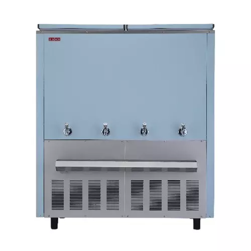 Usha Water Cooler Silver & Blue 1550 W Power 400 L Storage Capacity 150 L/hrs Rate of Cooling Single Phase Stainless Steel, SP150400NC ISI