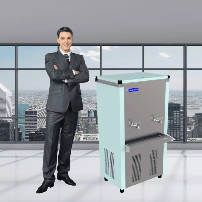 blue-star-120-l-water-cooler-with-stainless-steel-304-body-galvanized-powder-coating-and-60-l-cooling-capacity-nst80120