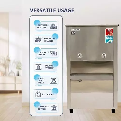 Rockwell 120 L Stainless Steel Water Cooler, RWCSS60120
