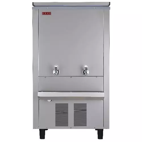Usha Water Cooler Silver 1550 W Power 150 L Storage Capacity 150 L/hrs Rate of Cooling Single Phase Stainless Steel, SS150150RC ISI