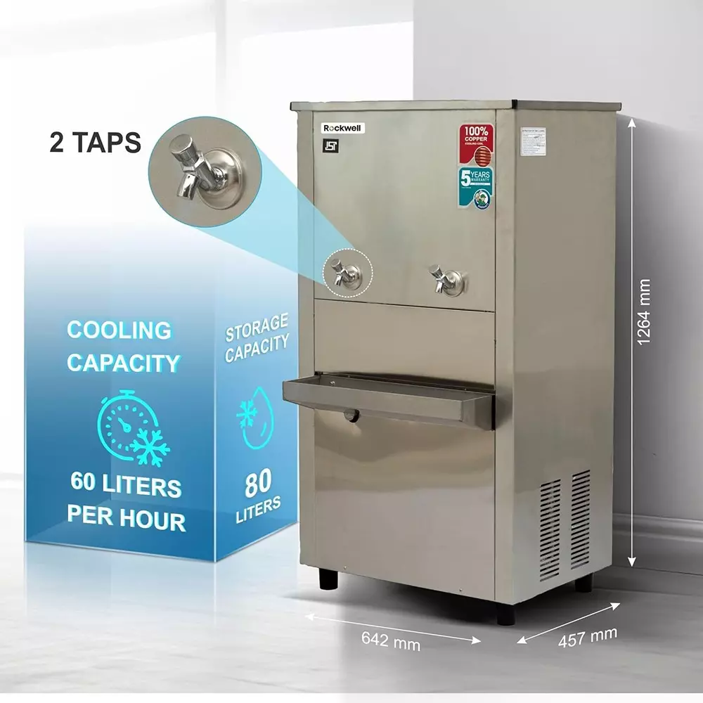 rockwell-2-tap-water-cooler-stainless-steel-80-l-r-134a-eco-friendly-refrigerant-rwcss6080