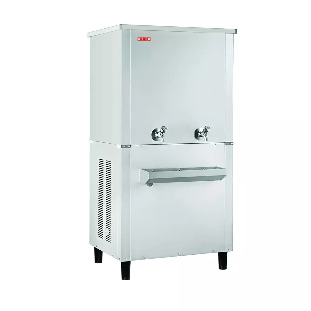 Usha Water Cooler Silver 1550 W Power 150 L Storage Capacity 150 L/hrs Rate of Cooling Single Phase Stainless Steel, SS150150G ISI