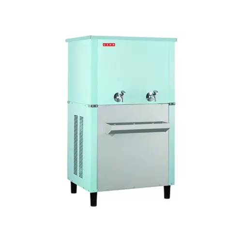 Usha Water Cooler Silver & Blue 1550 W Power 150 L Storage Capacity 150 L/hrs Rate of Cooling Single Phase Stainless Steel, SP150150G ISI