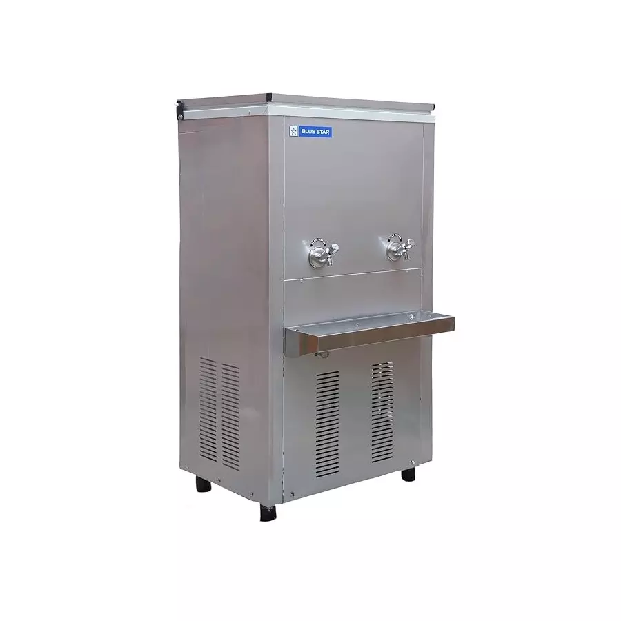 Blue Star 60 L Storage Water Cooler Stainless Steel Body with 2 Taps for Plain and Cold Water, PC3060SS