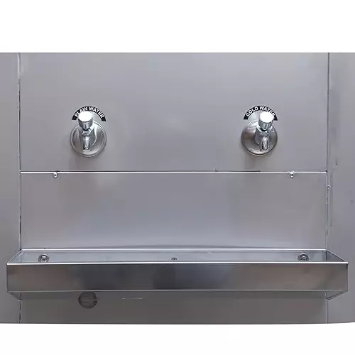 Blue Star 60 L Storage Water Cooler Stainless Steel Body with 2 Taps for Plain and Cold Water, PC3060SS