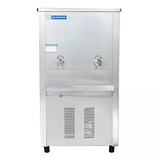 Blue Star 80 L Storage Water Cooler Stainless Steel Body with 2 Taps for Plain and Cold Water, PC4080
