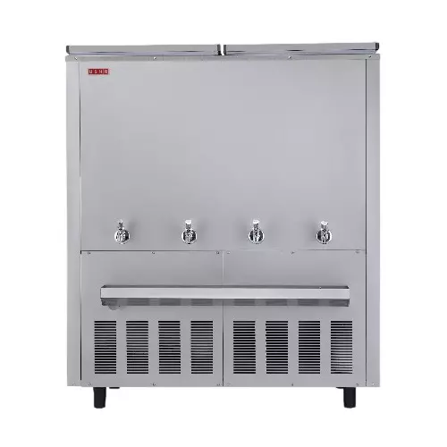 Usha Water Cooler Silver 1550 W Power 400 L Storage Capacity 150 L/hrs Rate of Cooling Single Phase Stainless Steel, SS150400NC ISI