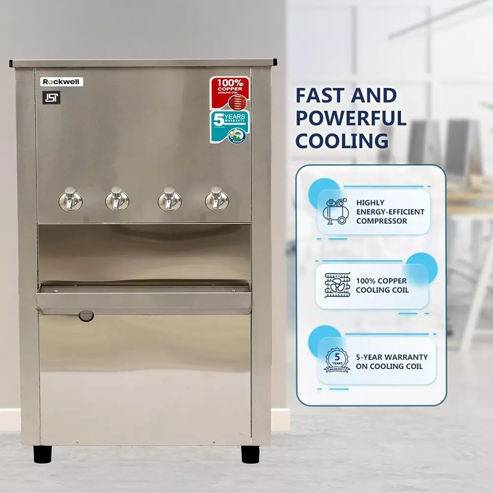 rockwell-4-tap-water-cooler-stainless-steel-80-l-r-134a-eco-friendly-refrigerant-rwcss150400