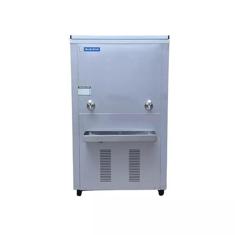 Blue Star 120 L Storage Water Cooler Stainless Steel Body with 2 Taps for Cold Water, SWC60120SS