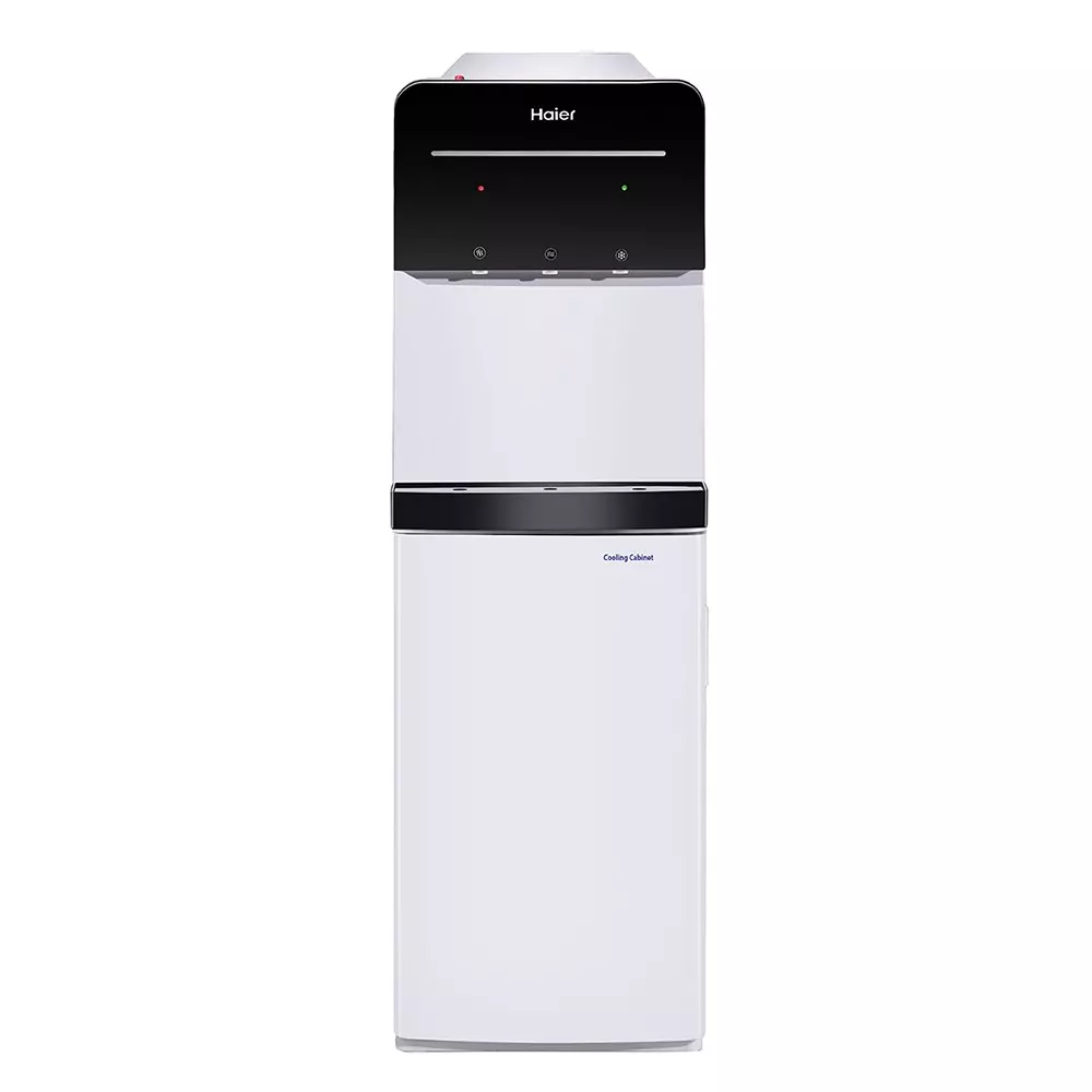 Haier Pro Series Water Dispenser Floor Standing 3 Tapes Hot, Normal, Cold Black & White, HWD-3MPFS