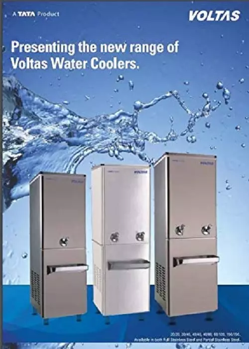 Voltas 60 LPH 120 Litre Full Stainless Steel Water Cooler, 60/120 FSS
