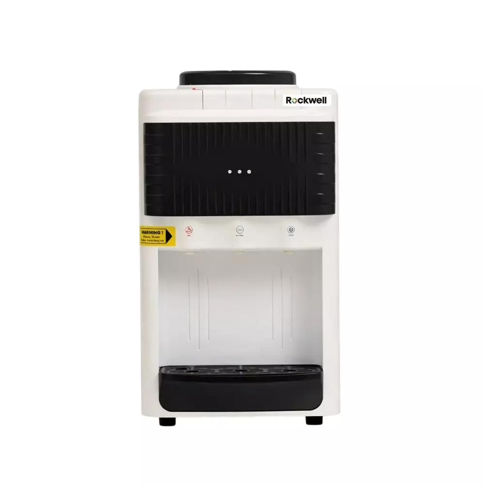 Rockwell Water Dispenser Mini Table Top Hot, Cold & Normal Water with Child Lock Hot Tap Black, PURE MINI BLACK