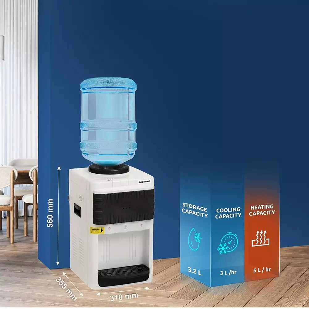 rockwell-water-dispenser-mini-table-top-hot-cold-normal-water-with-child-lock-hot-tap-black-pure-mini-black