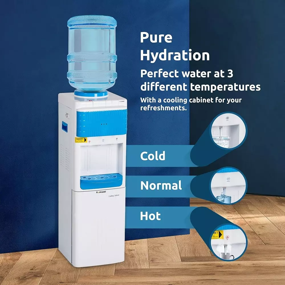 rockwell-floor-standing-water-dispenser-hot-cold-normal-water-with-child-lock-pure-blu