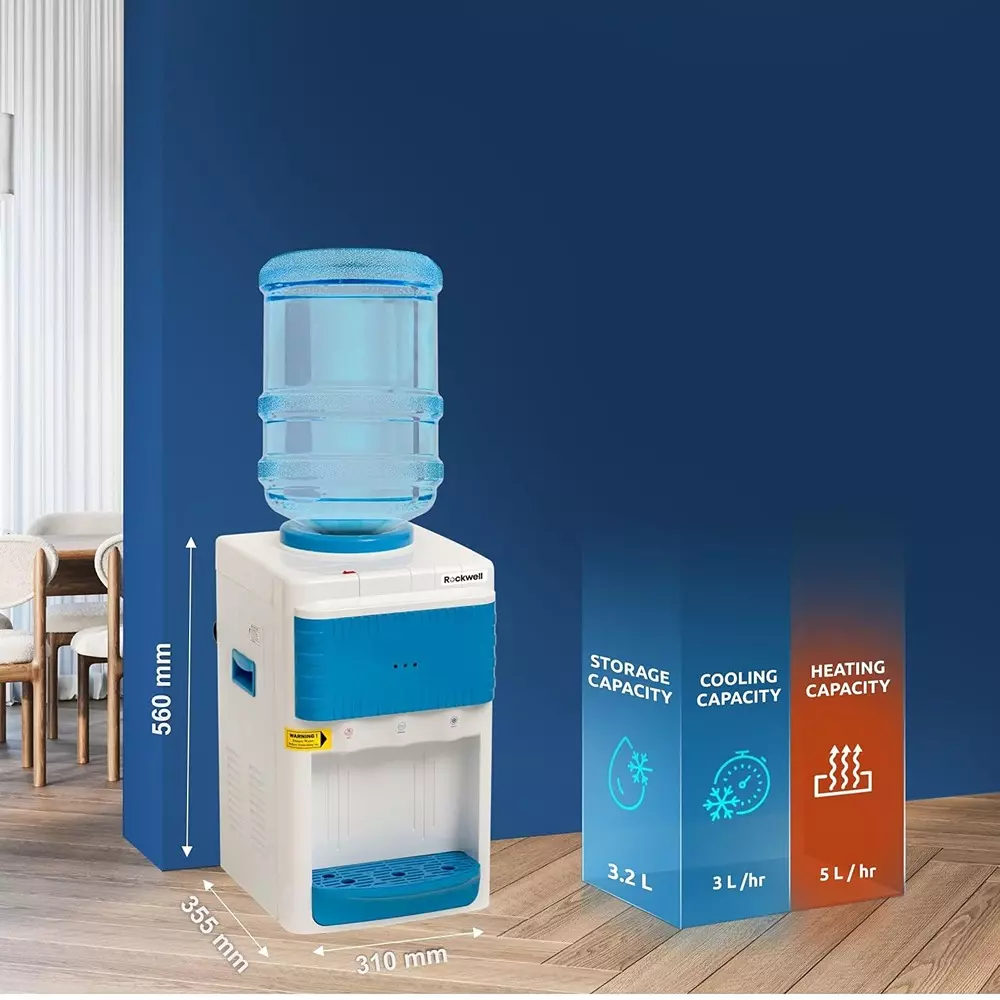 rockwell-water-dispenser-mini-table-top-hot-cold-normal-water-with-child-lock-hot-tap-blue-pure-mini-blu