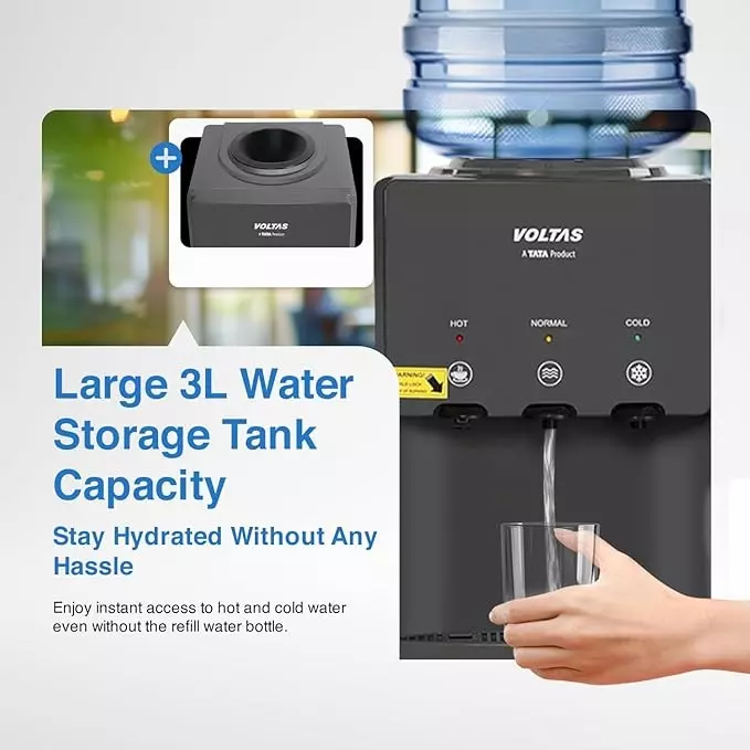 voltas-3-l-water-dispenser-floor-mounted-top-loading-with-storage-cabinet-grey-color-abs-plastic-body-minimagic-spring-rv