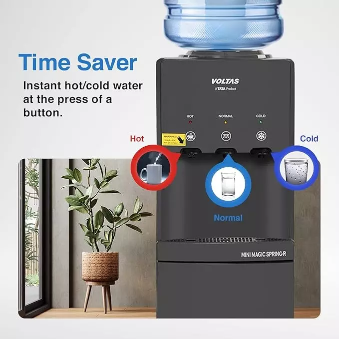 voltas-3-l-water-dispenser-floor-mounted-top-loading-with-storage-cabinet-grey-color-abs-plastic-body-minimagic-spring-rv
