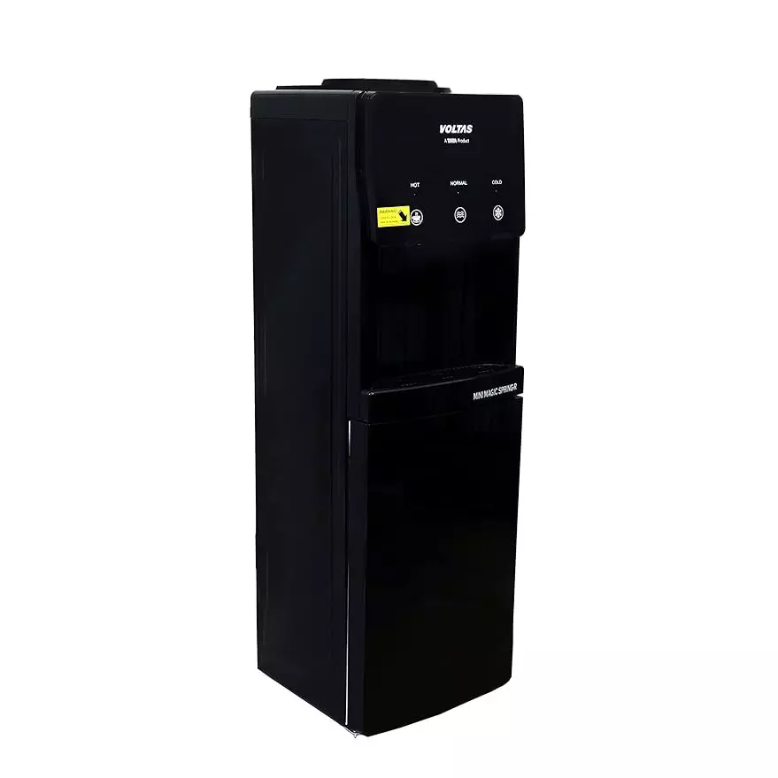 voltas-15-l-water-dispenser-floor-mounted-top-loading-with-storage-cabinet-black-color-abs-plastic-body-minimagic-spring-r