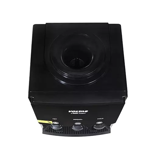 voltas-15-l-water-dispenser-floor-mounted-top-loading-with-storage-cabinet-black-color-abs-plastic-body-minimagic-spring-r