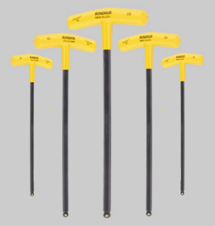 Bondhus ProGuard Finish T-Handle Allen Key Set (6 Pcs), 75148