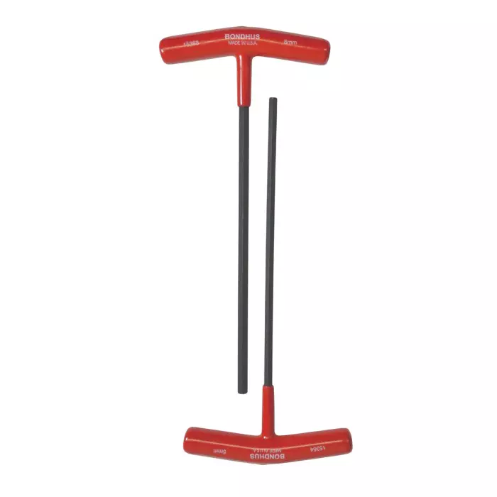 Bondhus ProGuard Hex End T-Handles Protanium Steel 2 to 6 mm Size and 9 inch Length, 15348 (Set of 6)