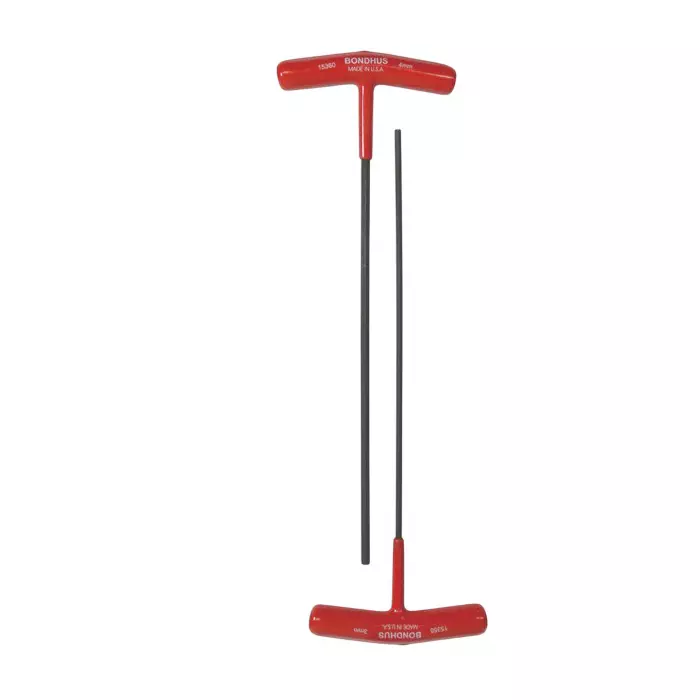 Bondhus ProGuard Hex End T-Handles Protanium Steel 2 to 6 mm Size and 9 inch Length, 15348 (Set of 6)