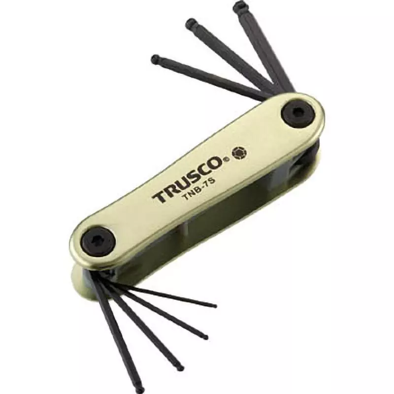 TRUSCO Ball Point L-Shaped Hex Key Set with Ball Point Tip, TNB7S