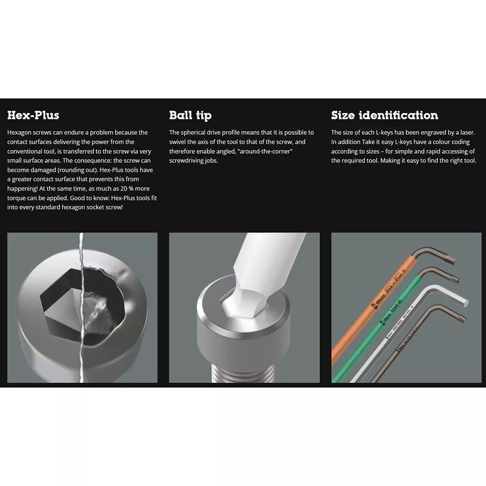 wera-39509-hex-plus-stainless-1-l-key-set-with-hex-plus-shank-and-ball-tip-5022720001-set-of-9