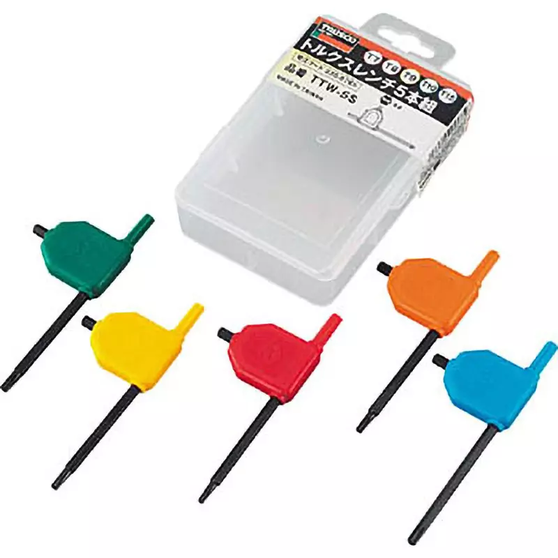 TRUSCO Allen Key Wrench Set, TTW-5S (Pack of 5 Pcs)