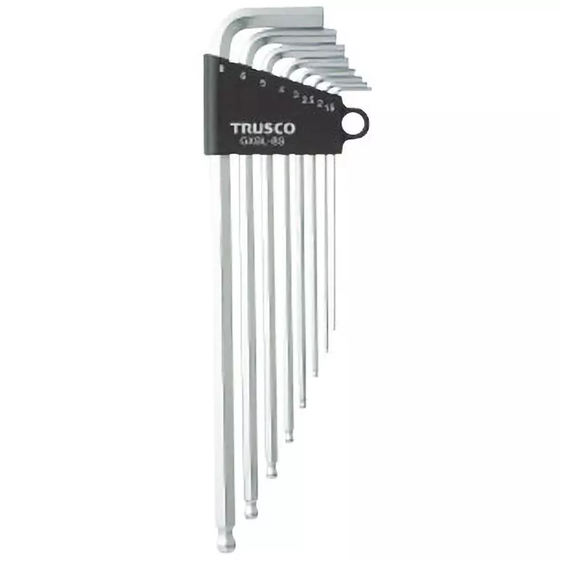 TRUSCO Long Ball Point Hexagon Stick Set with Ball Point Tip, GXBL-8S (Pack of 8 Pcs)