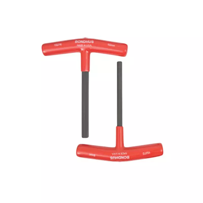Bondhus ProGuard Hex End T-Handles Protanium Steel 2 to 10 mm Size and 6 inch Length, 15287 (Set of 8)