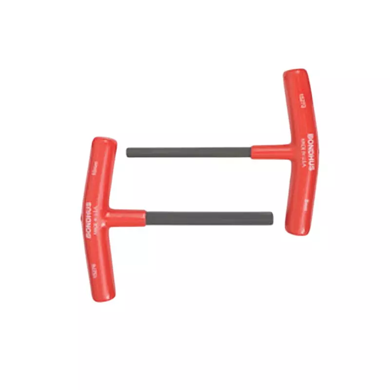 Bondhus ProGuard Hex End T-Handles Protanium Steel 2 to 10 mm Size and 6 inch Length, 15287 (Set of 8)