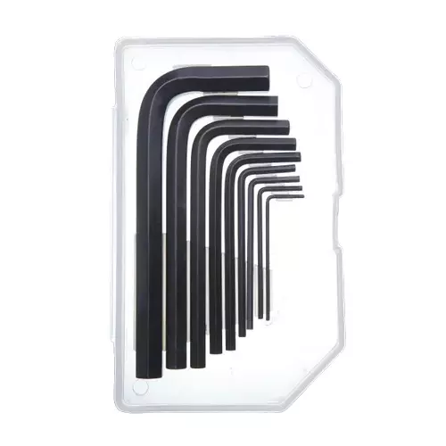HAMCO 1.5 - 10 mm Oxidised Finish CRV Black Short Allen Key Set (Set of 9 Pcs)