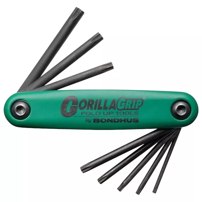 Bondhus 8 in 1 ProGuard TORX GorillaGrip Fold Ups T9 to T40, 12634