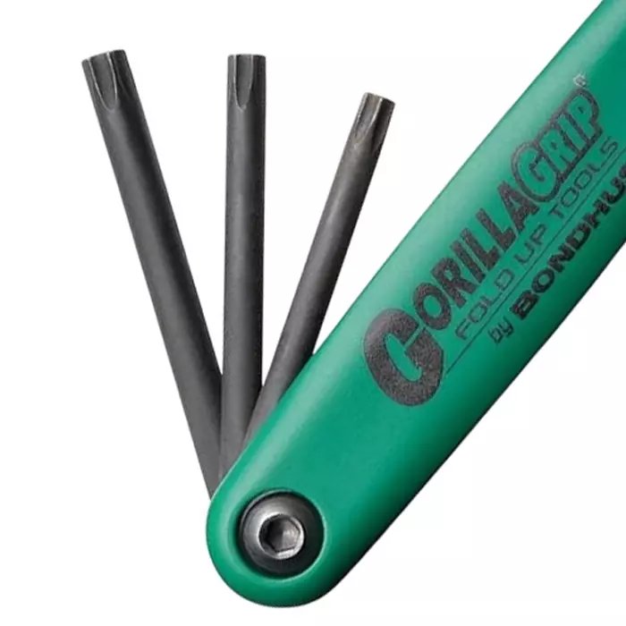 Bondhus 8 in 1 ProGuard TORX GorillaGrip Fold Ups T9 to T40, 12634