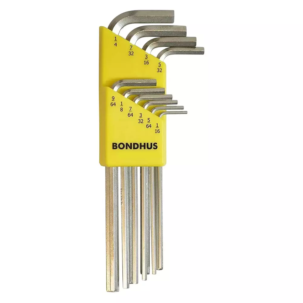 Bondhus BriteGuard Finish L Shape Allen Key Set (10 Pcs), 16138