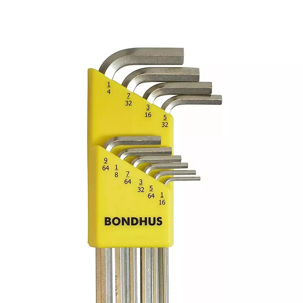 Bondhus BriteGuard Finish L Shape Allen Key Set (10 Pcs), 16138