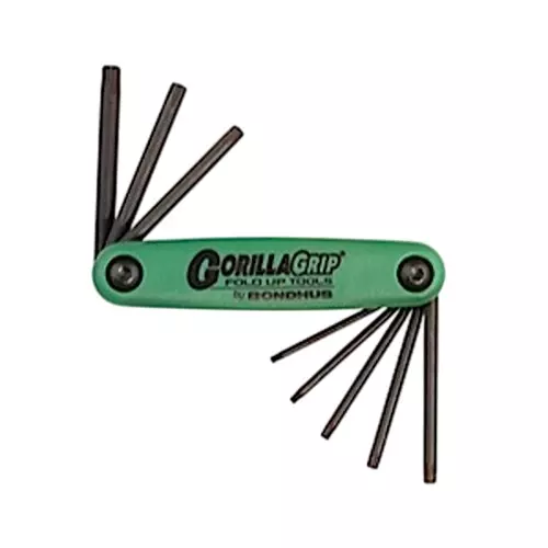 Bondhus 8 in 1 ProGuard TORX GorillaGrip Fold Ups T6 to T25, 12632