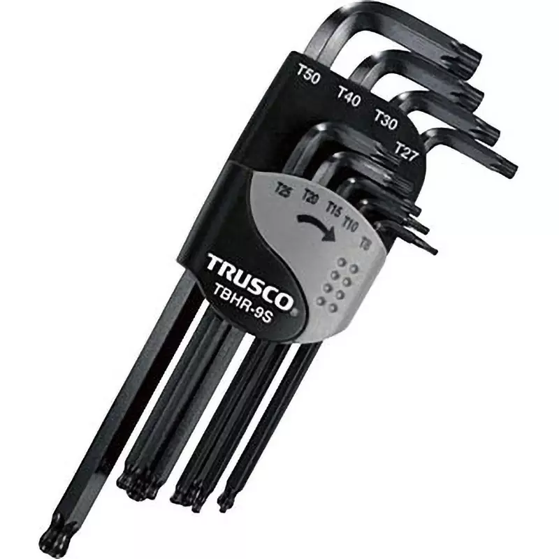 TRUSCO Allen Key Wrench Set, TBHR-9S