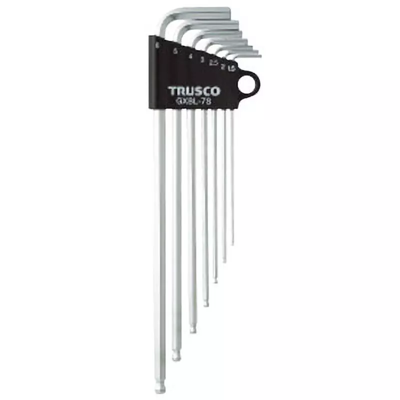 TRUSCO Long Ball Point Hexagon Stick Set with Ball Point Tip, GXBL-7S (Pack of 7 Pcs)