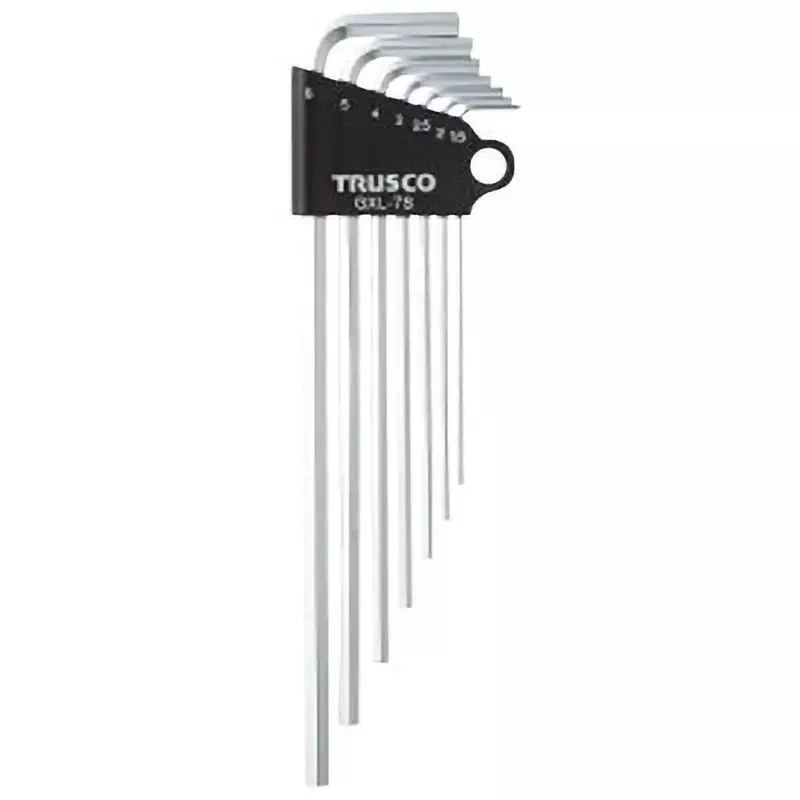TRUSCO Long Hexagon Stick Wrench Set Hexagonal Tip, GXL-7S
