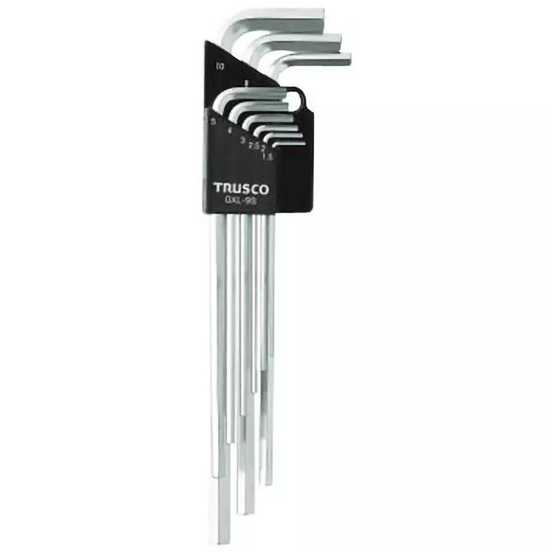 TRUSCO Long Hexagon Stick Wrench Set Hexagonal Tip, GXL-9S