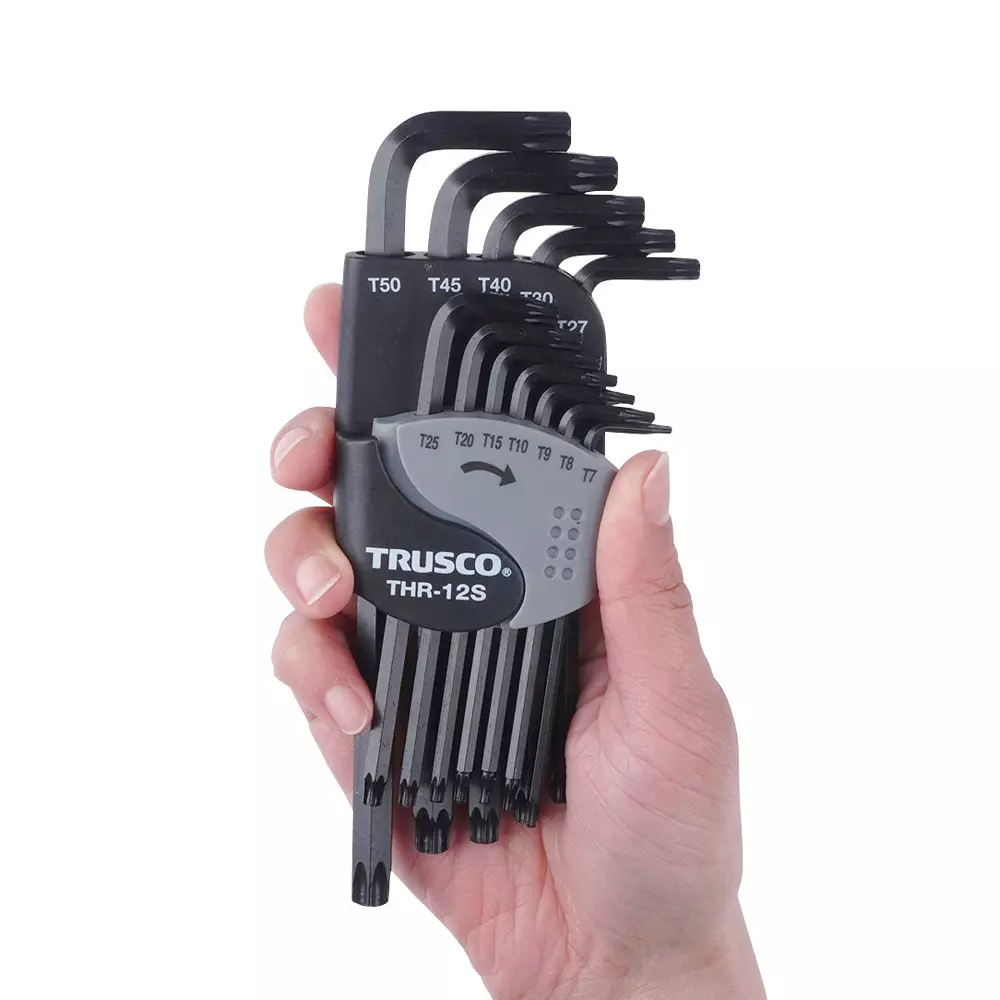 trusco-hexlobe-l-wrench-set-thr12s