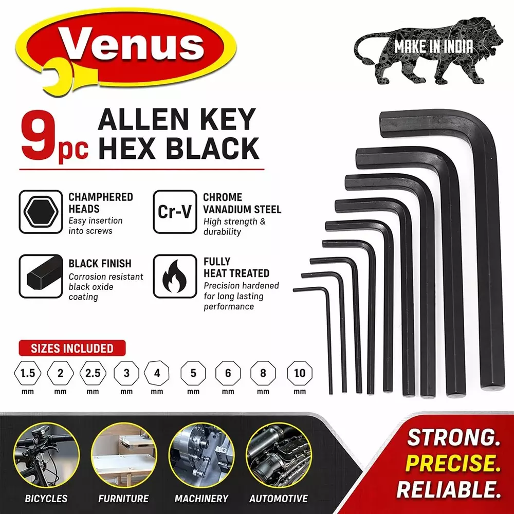 venus-heavy-duty-l-shaped-allen-keywith-holder-kit-9-pcs-black-chrome-vanadium-steel-for-bicycle-motorcycle-automobile-furniture-diy-repair-vn-allen-key