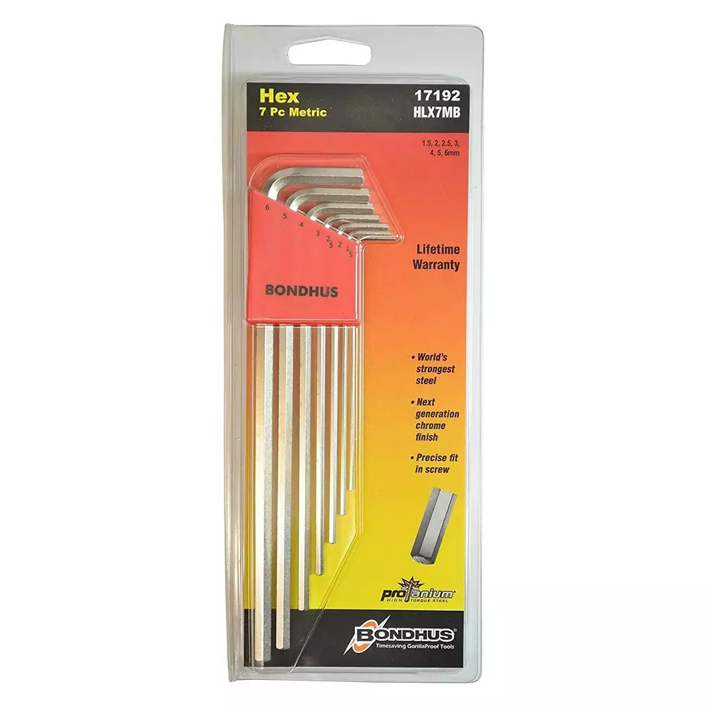 Bondhus BriteGuard Finish L Shape Allen Key Set (7 Pcs), 17192